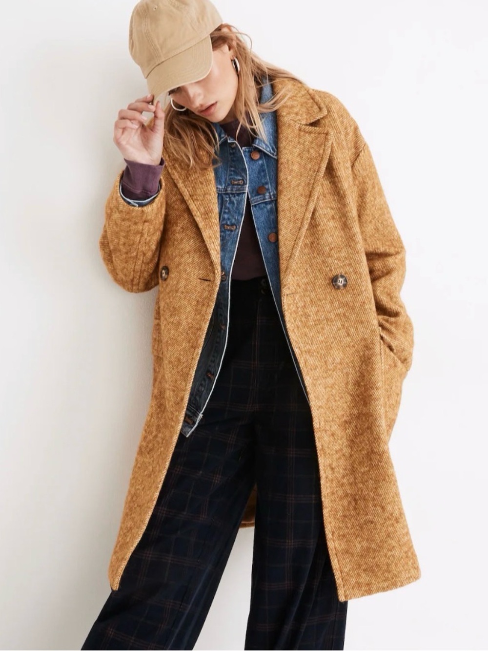 Madewell Averdon Coat in Bouclé Fabric • NWOT